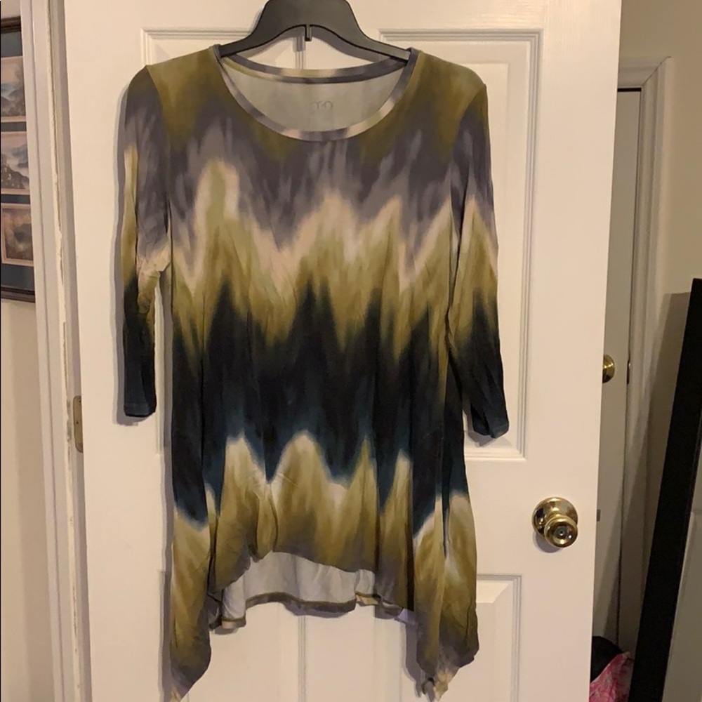Logo tie dye top